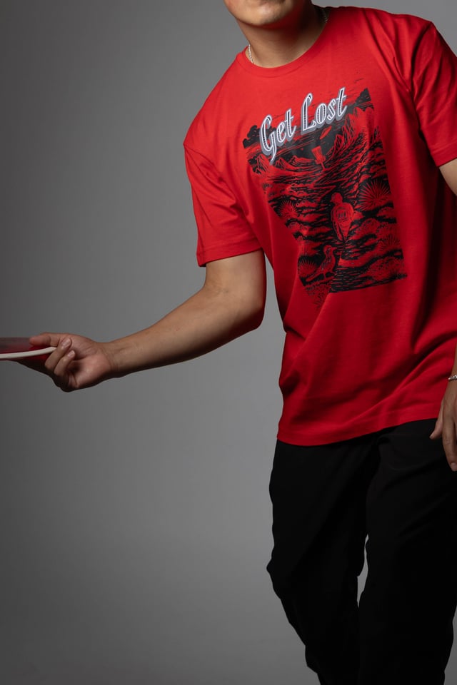 Red "Plains" Tee