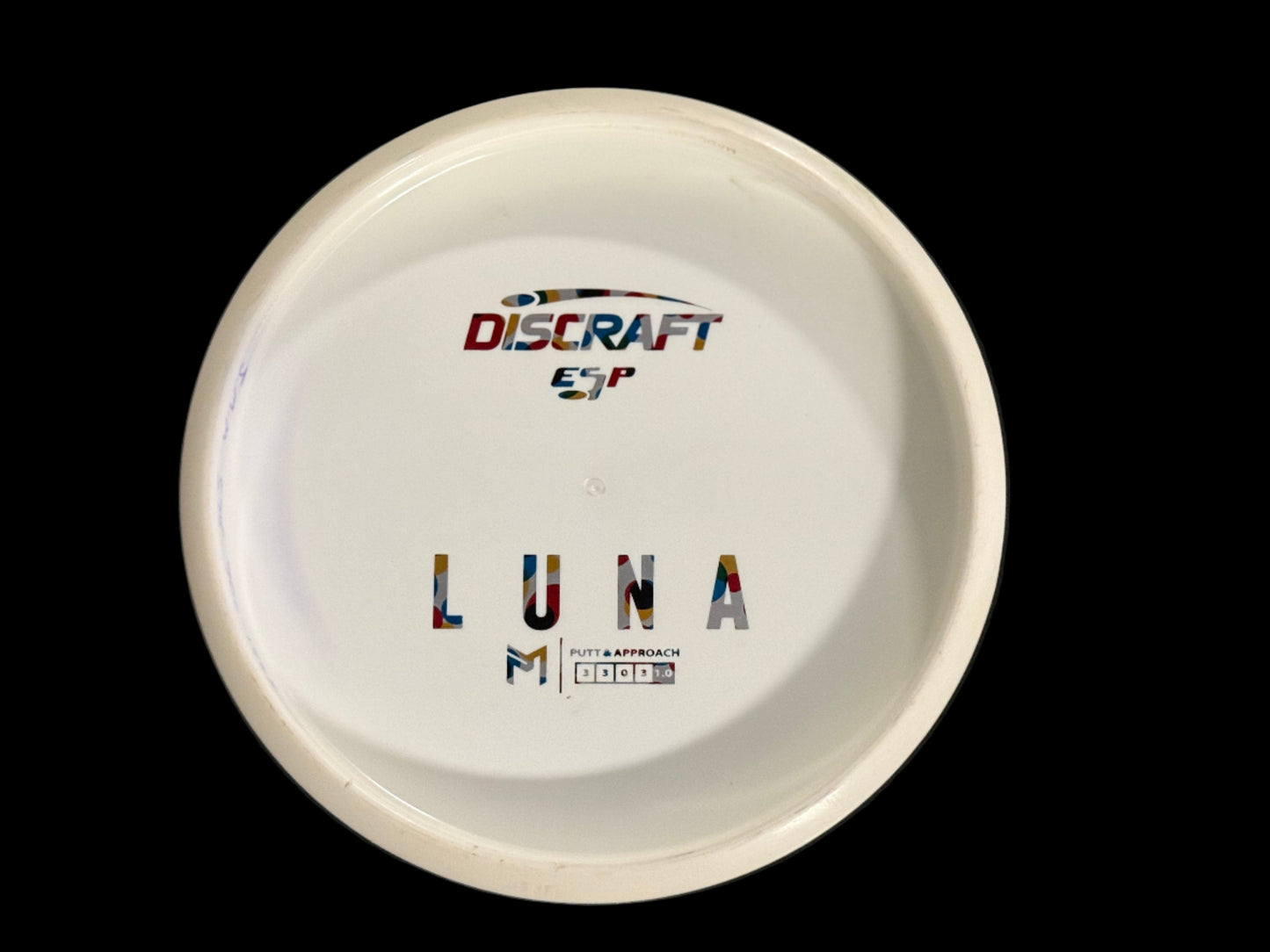 Used Paul McBeth White ESP Luna Bottom Stamp